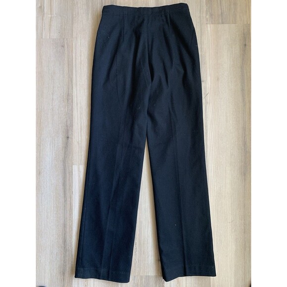 Banana Republic Women's Pants Lindsey Fit Black Wool Blend Dress Straight Size 4 - Picture 6 of 8